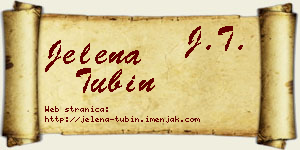 Jelena Tubin vizit kartica